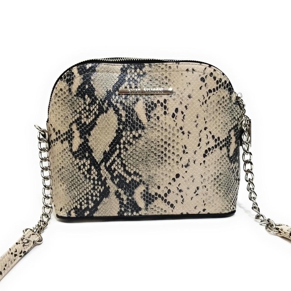 STEVE MADDEN Maggie Snakeskin Crossbody Bag Purse